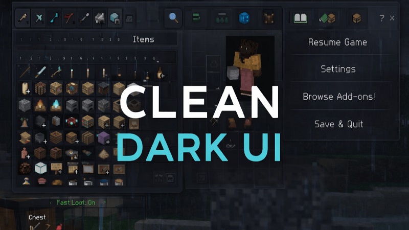Clean Dark UI