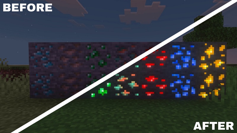 Glowing-Ores-Texture-Pack-minecraft