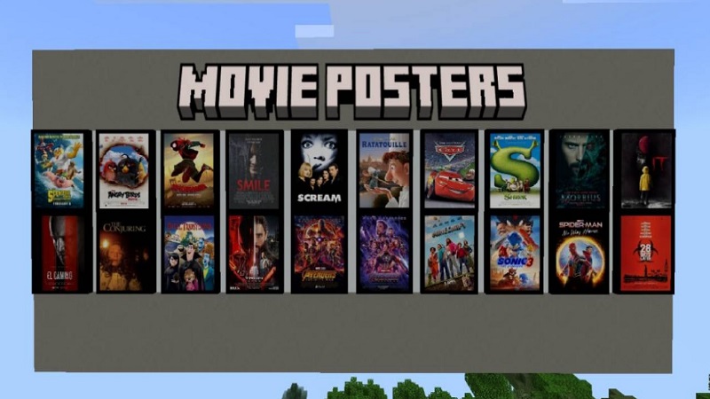 Movie-Posters-Addon-minecraft